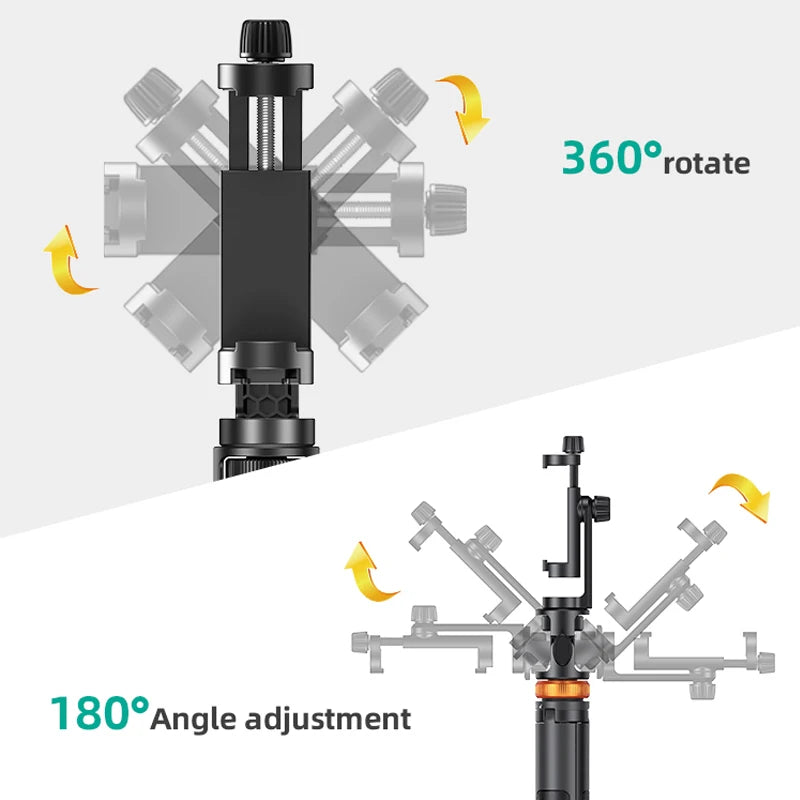 1.49M Tripod Stand for Camera and Phone Action Camera Light 58.66" with 1/4 Screw Universal Video Shooting Holder Bracket